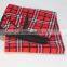 Multi-Purpose Travel Home Polyester Plaid Fleece Blanket