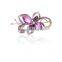 Women Fashion Chic Clear Crystal Inlaid Clover Hairpin Hair Clip Hot Clip