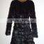 Long style rabbit fur coat high quality women clothing