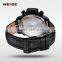 2015 WEIDE Men's Genuine Leather Sport Fashion Watches Original MIYOTA Quartz Movement Wristwatches 30 Meters Waterproof WG93002