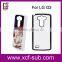 Hot 2D PC hard plastic sublimation phone cases with metal insert sublimation printing for LG G3