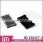 6 color empty black rectangle display palette eyeshadow case