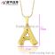 xuping jewelry alphabets pendant designs, necklace pendant, alphabet letter