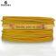 Copper Core PVC Insulation Sheath Round Flexible Yellow Round Electrical Wire
