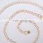 fashion all-match ladies and woman peal beads hook decoration narrow waist belt with metal chain