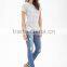 2014 Women tshirts New Design Striped T shirt of Jersey fabric 100% cotton t-shirts christmas discount sale offer