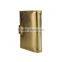 Wholesale price lightweight snap closure soft gold bookfolio card holders factory price