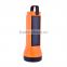Portable Solar LED Flashlight in Orange Red Blue with Handle