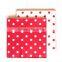 disposable pink square dot party paper napkin