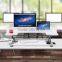Preassembled Height Adjustable Desk Sit / Stand Elevating Desktop - White