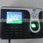 Biometric 3.2inch LCD Screen Fingerprint Time Recording Clock Attendance Password with USB TCP/IP