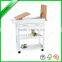 Hight quality bamboo storage kitchen trolley