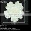 white resin flower artificial plastic flower jewelry accessories girl dress patterns in bulk-613