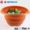 Collapsible Silicone Folding Foldable Strainer / Colander with Handle Silicone Kitchen Accessories
