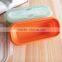 Smart Flap And Lock Folable Silicone Food Storage Lunch Box Container
