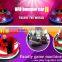 Amusement simulator laser shooting battery bumper car/family bumper car for sale