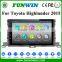 Funwin Double Din Pioneer Car Audio System Dvd Player For Toyota Highlander 2015 With Car Radio Gps Navigation