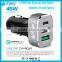  Supplier 12V Car Battery Charger 3 USB Car Charger QC Quick 3.0 with USB C for iPhone and Tablets