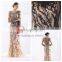 Marvelous Handmade Beaded Round Neck Long Sleeve Long Prom Evening Gown Dress