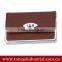 2015 epoxy cover stainless steel advertising name card holder for promotion