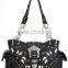 Wholesale Rhinestone Buckle Design Cutout petal pattern purses