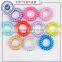 telephone Wire Line Hair Ring Gum Colored Elastic Hair Bands For Girl Hair Scrunchy with a small gift