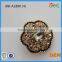 New fashion custom pearl crystal rhinestone button for fur leather clothing