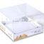 custom made decorative clear plastic cake box with printing