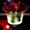 New Rechargeable Led Acrylic Ice Bucket, Illuminated Ice Bucket for Party