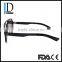 Custom Made Fashion Flat Top Red Lens Carbon Fiber Sunglasses