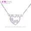 Natural Stone Friendship Heart Necklace Jewelry Latest Model Fashion Necklace