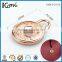 Round Embossed Brand Logo Rose Gold Metal Hang Tag
