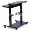 Low Price Easy Assembly Mobile High Standing Computer Desk With Wheels