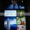 55' indoor marketing advertising lcd double side touch screen popular in brand chains shop