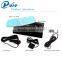 Hot sale car dvr with front and parking camera 5.0 inch screen rear view mirror car black box with G-sensor built in car recorde