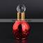 12ml round ball shaped UV gel colored glass dropper bottles empty red blue glass perfume bottle with glass applicator for sale