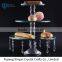 Wedding crystal cake stand for wedding decoration with hanging crystal chains