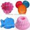 hot sale rose silicone cake mold 6 checks cake mould