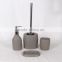 simple style hand made cement bathroom accessories set