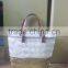 Eco friendly Natural bamboo sequin basket with liner
