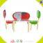Wholesale Beautiful Fruit Style Wooden Table And 2 Chairs,cute Kids Wooden Table And Chairs,top Sale Table And Chairs W08G142