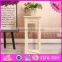 2016 Top fashion 2 tier white wooden flower stand W08H055