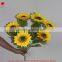 China manufacturer floral foam autumn yellow sunflower artificial flower