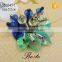 Factory wholesale decorative mixed color bead center flower sequin applique for lady dress