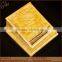 High gloss gold wooden storage box cigarette case