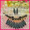 wholesale fashion women acrylic alloy tassel necklace design in teardrop WNK-278
