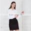 100% cotton long sleeve ladies office uniform shirts dress shirts slim fit shirts white shirts