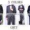 Autumn and winter men's striped British leisure slim fashion business 3 piece suit