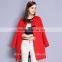 Latest fashion Stye single breasted Women dress Wool Coat for winter