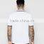 Custom Fashion Short Sleeve White Solid Men's 100% Cotton Pique Dry Fit Slim Fit Plus Size Casual Tipped Polo Collar T-Shirt